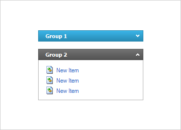 Templates are an easy way to display data within a grouped area.