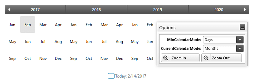 Windows 7 Style Calendar