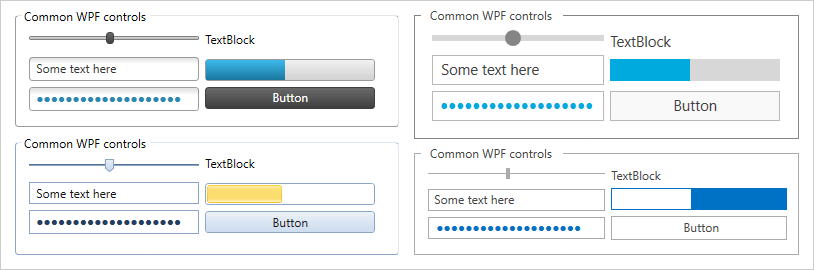 Microsoft 標準 WPF コントロール サポート
