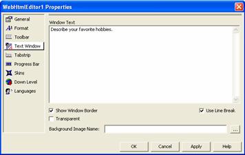 WebHtmlEditor Using the Property Builder of WebHtmlEditor 08.jpg