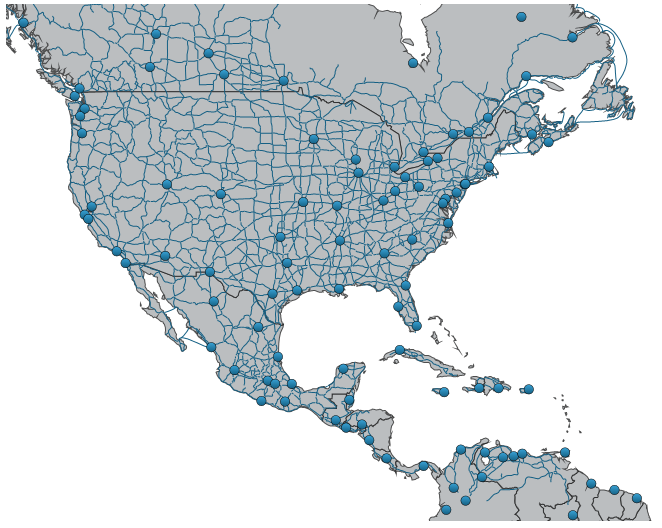 複数の地理的シリーズがある UltraGeographicMap 