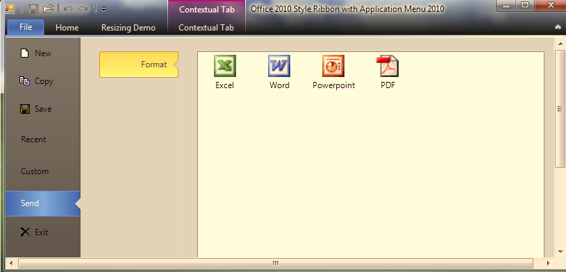 Whats New WinToolbarsManager Office 2010 Style Application Menu 1.png