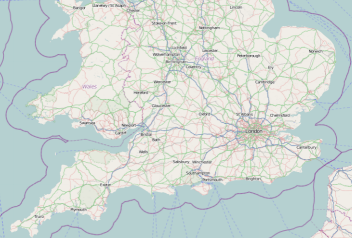 Open Street Maps からの地理的画像がある UltraGeographicMap