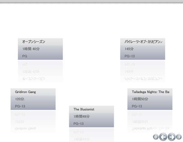 xamdatapresenter のカルーセルのナビゲーション要素の場所を変更