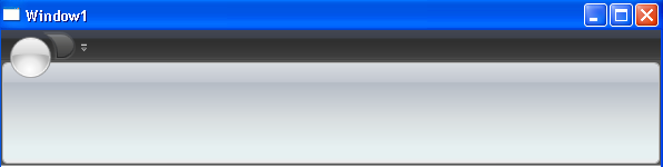 ウィンドウのアイコン、タイトル バー、および xamribbon のあるデフォルト ウィンドウ