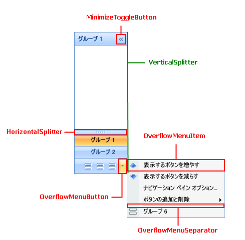 xamOutlookBar About Styling xamOutlookBar 01.png