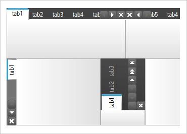 Horizontally or vertically align tabs and add specific styles to provide the best user experience.