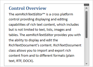 WPF Rich Text Editor