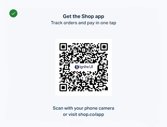 見出し、行動喚起、および代替の短縮 URL を備えた QR Code